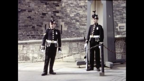 1982年10月 联合王国爱丁堡 80年代爱丁堡城市景观 — 图库视频影像