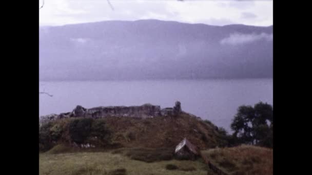 Lincoln Wielka Brytania Październik 1982 Szkocja Scena Krajobrazu Latach Tych — Wideo stockowe