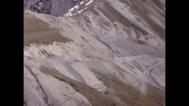 Lourdes Frankreich Oktober 1978 Berglandschaft Der Pyrenäen Den 70Er Jahren — Stockvideo
