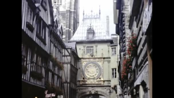 1979年8月 法国巴黎 70年代的巴黎城市景观 — 图库视频影像
