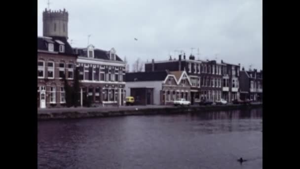 Rotterdam Holanda Maio 1982 Rotterdam Cidade Vista Cena Década — Vídeo de Stock