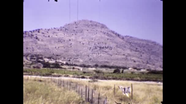Rhodos Griechenland Juni 1981 Szene Der Küste Von Rhodos Den — Stockvideo