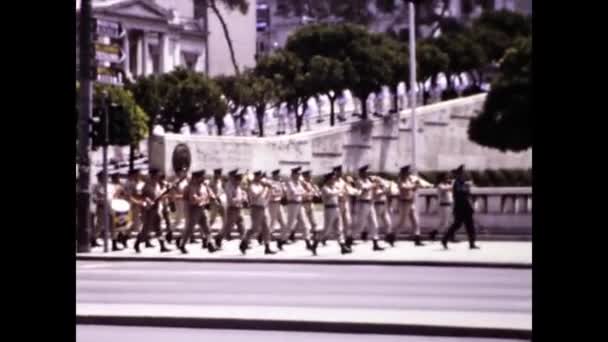 Aten Grekland Juni 1974 Atens Utsikt Över Staden Talet — Stockvideo