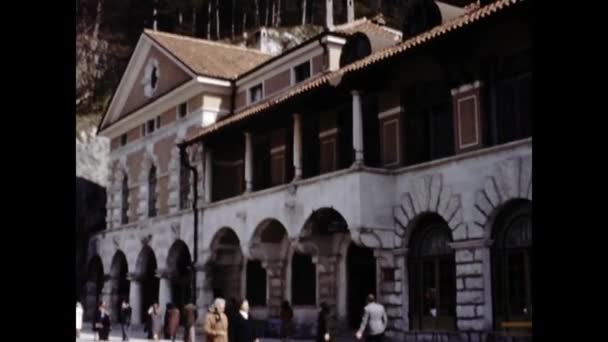 Redipuglia Olaszország Május 1976 Redipuglia Városi Légi Felvétel Jelenet Években — Stock videók