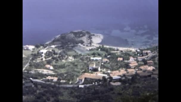 Giglio Island Italië September 1977 Zicht Het Eiland Giglio Jaren — Stockvideo