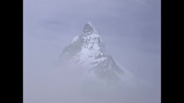 Gornergrat, İsviçre Temmuz 1977: Gornergrat Dağı manzarası 70 'lerde