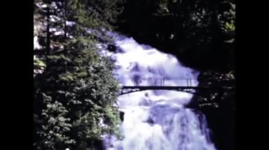 Oberland, İsviçre Haziran 1976: Brienz Gölü manzaralı 70 'ler