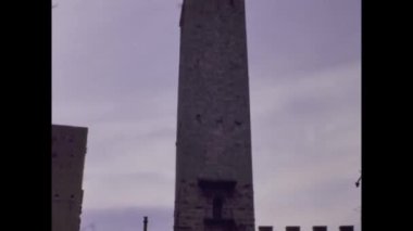 San Gimignano, İtalya Mart 1981: San Gimignano Tarihi Köy manzaralı 80 'ler