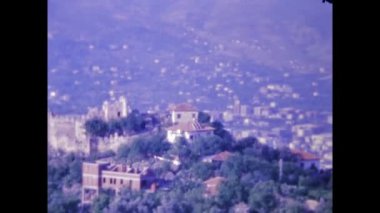 Alanya, Türkiye Haziran 1987: Alanya şehir manzarası 80 'lerde