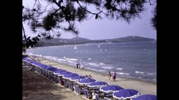 Pulau Giglio Italy September 1977 Pandangan Pulau Giglio Pada Tahun — Stok Video
