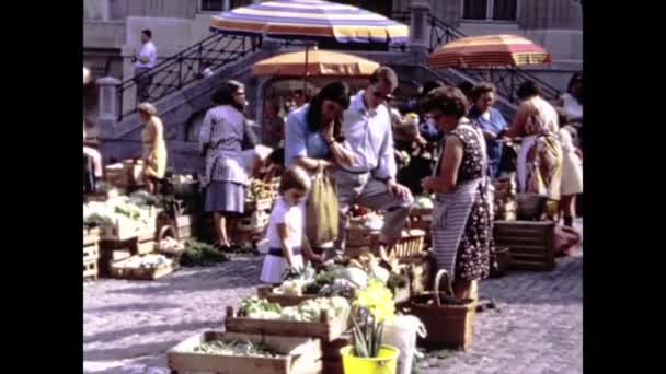 瑞士弗里堡1969年 弗里堡市60年代的景观 — 图库视频影像