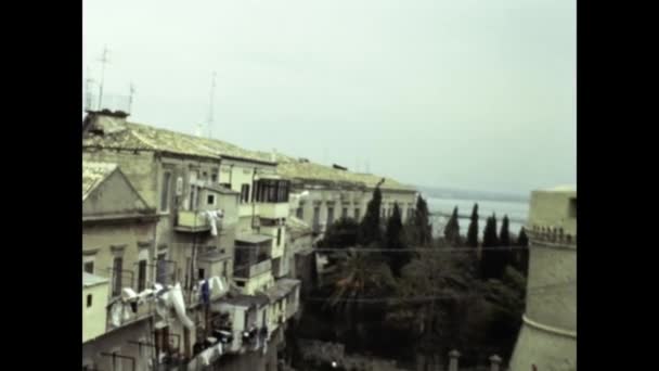 Catanzaro Ιταλία Μάιος 1987 Catanzaro City View Scene 80S — Αρχείο Βίντεο