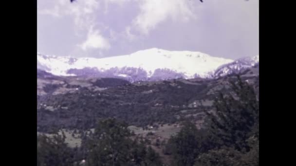 Lottigna Szwajcaria Listopad 1970 Scena Krajobrazu Górskiego Lottigna Latach Tych — Wideo stockowe