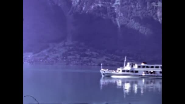 Oberland Svájc 1976 Június Lake Brienz Látkép Években — Stock videók