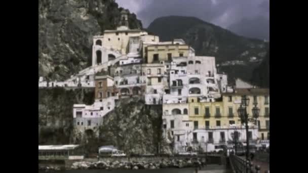 Neapol Włochy Kwiecień 1978 Scena Widokiem Miasto Neapol Latach — Wideo stockowe