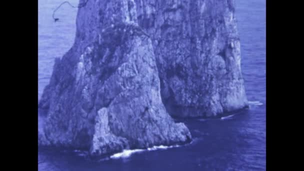 Napoli Italia Aprile 1978 Veduta Del Golfo Napoli Negli Anni — Video Stock