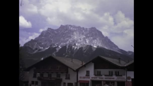 Tirolo Italy March 1974 Tirolo Mountain Landscape Scene 70S — Stock Video