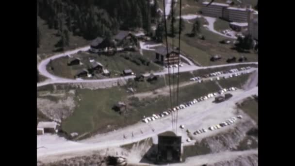 Sorebois Švýcarsko Červen 1974 Sorebois Horská Krajina Letech — Stock video