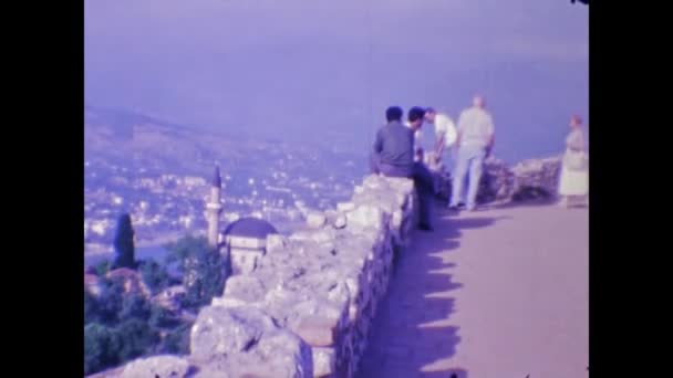 Alanya Turquía Junio 1987 Alanya City View Scene 80S — Vídeo de stock