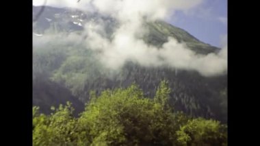 Sarnen, İsviçre Mayıs 1984: 80 'li yıllarda İsviçre' nin dağları boyunca seyahat