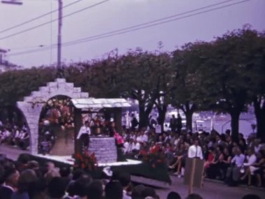 Lugano, İsviçre Haziran 1967: Lugano Hasat Festivali sahneleri 60 'larda