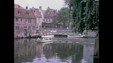 Brüksel, Belçika Mayıs 1968: Brüksel şehir manzarası 60 'larda