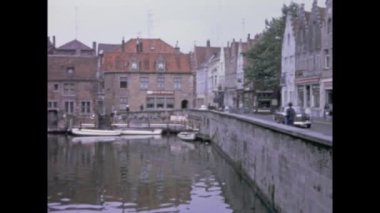 Brüksel, Belçika Mayıs 1968: Brüksel şehir manzarası 60 'larda