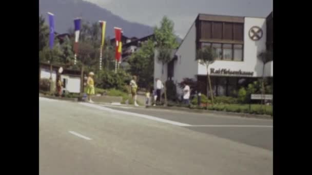 Sudtirol Italien Mai 1984 Szene Aus Dem Sudtirol Dorf Den — Stockvideo