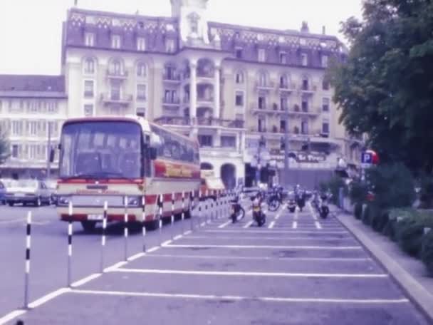 Lausanne Svájc 1973 Március Lausanne Város Látképe Években — Stock videók