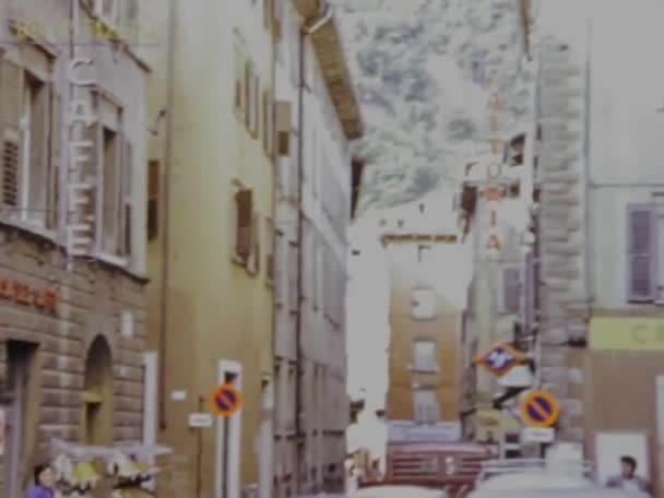 Bolzano Itálie Březen 1973 Bolzanova Scéna Letech — Stock video