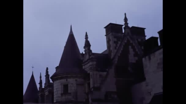 Stams Avusturya Mayıs 1967 Stams Abbey Görüşü Larda — Stok video
