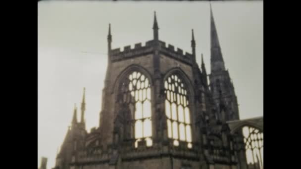 Coventry United Kingdom May 1963 Coventry City View Scene 60S — Stock Video