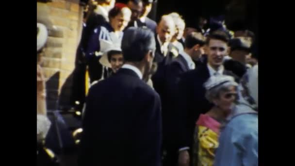 1955年 50年代 优雅的人们在户外狂欢 — 图库视频影像