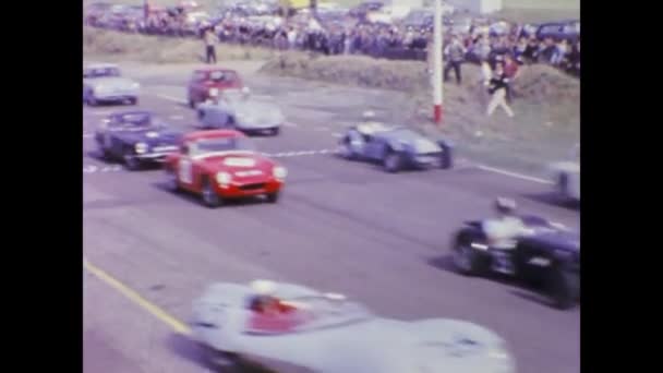Лондон Велика Британія 1955 Історичні Автогонки Круговій Сцені — стокове відео