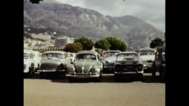 Mónaco Principado Mónaco Junio 1965 Mónaco Escena Ciudad Los Años — Vídeos de Stock
