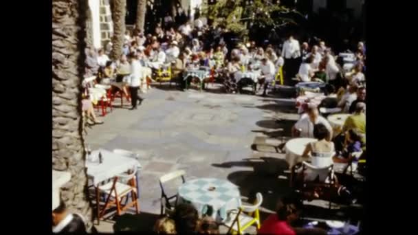 Gran Canaria España Junio 1965 Escena Tradicional Danza Folclórica Española — Vídeo de stock