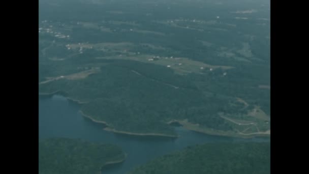 Morgantown États Unis Mai 1967 Vue Aérienne Virginie Occidentale Dans — Video