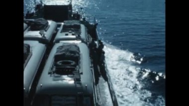 Mykonos, Yunanistan Haziran 1966: Mikonos kıyı manzarası 60 'larda