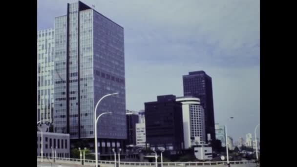 Vancouver Kanada Temmuz 1987 Vancouver Şehir Manzarası Lerde — Stok video