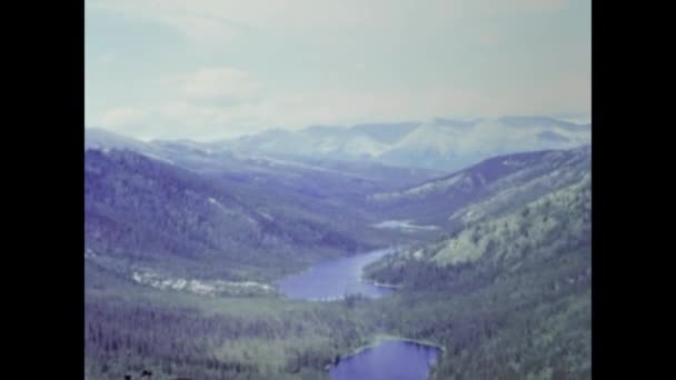Fairbanks Usa Juli 1987 Berglandschaft Alaskas Sommer Den 80Er Jahren — Stockvideo