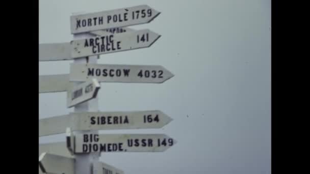 Nome Usa Červenec 1987 Typický Název Vesnice Aljašce Pohled Domy — Stock video