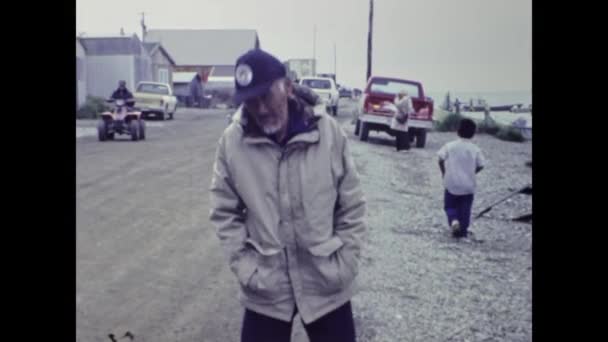 Kotzebue United States July 1987 Kotzebue Typical Village Alaska View — Video Stock