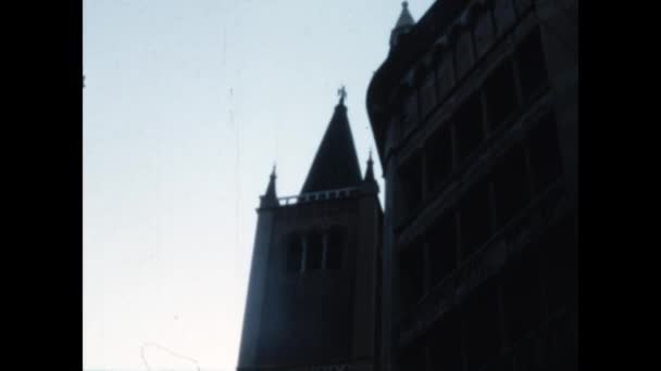 Parma Olaszország 1970 Június Parma Városkép Években — Stock videók