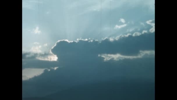 Mykonos Greece June 1966 Sun Clouds Scene 60S — Vídeos de Stock
