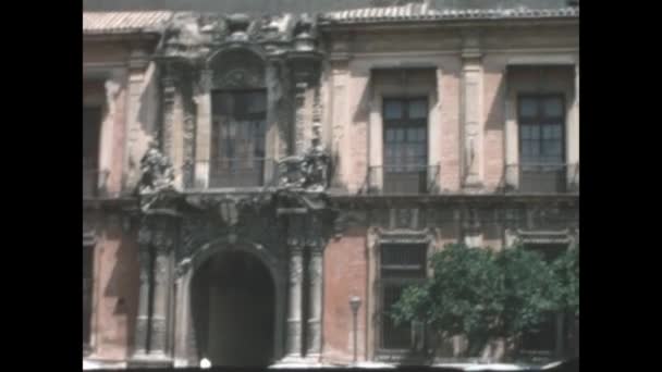 Севілья Іспанія Червень 1977 Севільська Міська Панорама — стокове відео