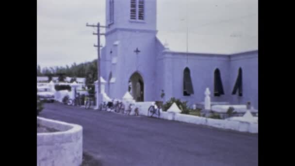 Somerset Village Bermuda Mai 1959 Somerset Village Ansicht Den 50Er — Stockvideo