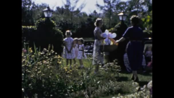 São Jorge Bermudas Maio 1959 Jardim Com Recepção Luxuosa Década — Vídeo de Stock