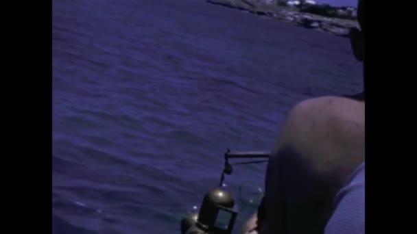 Aziz George Bermuda Mayıs 1959 Lerde Bermuda Sahnesinde Turistler Sualtı — Stok video