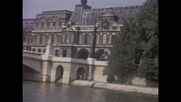 Paryż Francja Maj 1955 Widok Paryż Latach Tych — Wideo stockowe