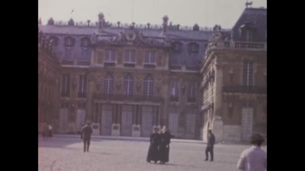 Παρίσι Γαλλία Μάιος 1955 Παλάτι Των Βερσαλλιών Θέα Στη Δεκαετία — Αρχείο Βίντεο